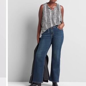 Lane Bryant women's plus size 22 signature fit flex waist mid-rise boot Jeans